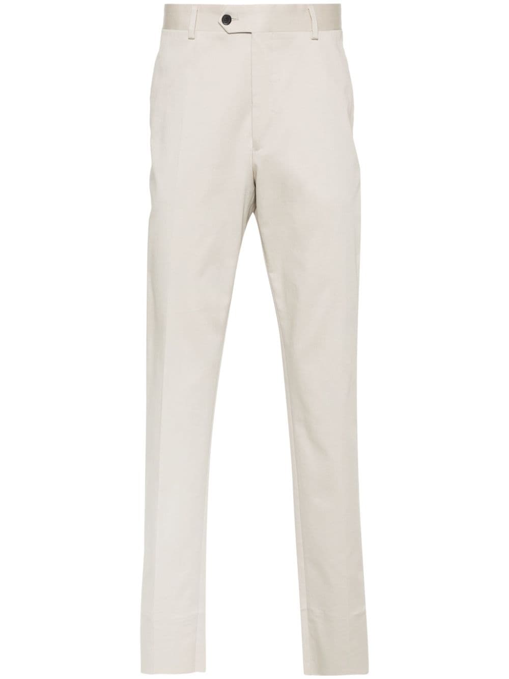 Fursac Tailored Slim-fit Trousers In Neutrals