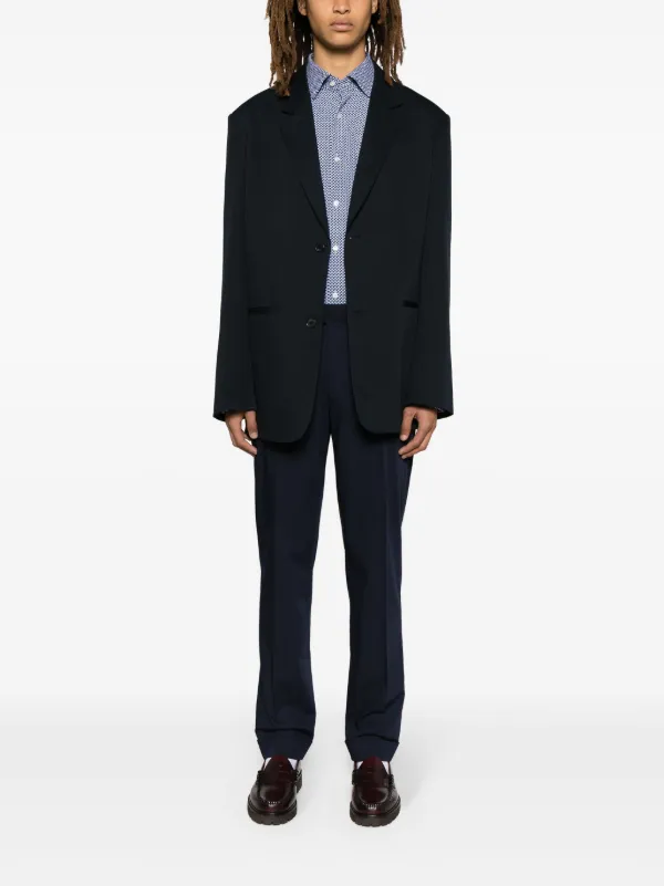 black polo blue dress pants Ralph Lauren Twill Tailored Trousers | Neck “Johnny” Collar Short x-category:Shop All Bridal Every Look We Love Width:AA (Narrow)