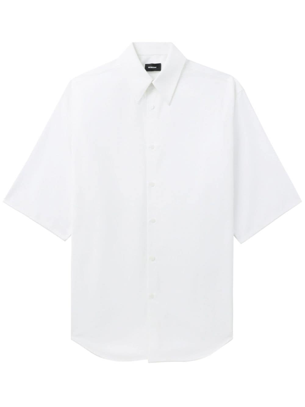 wide-sleeve cotton shirt
