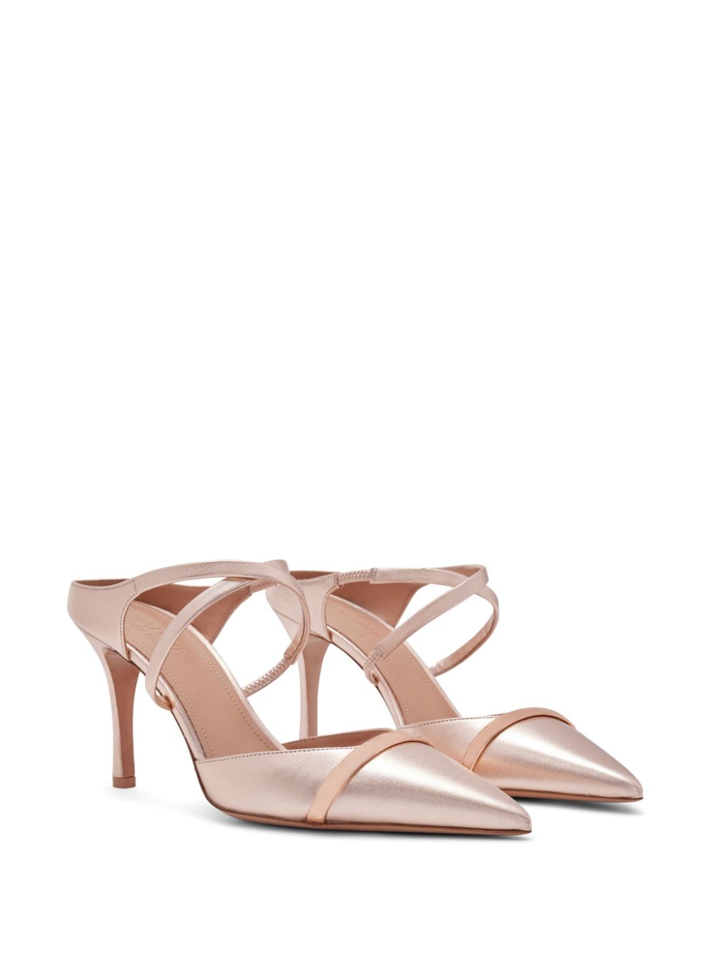 Malone Souliers Yoana 100mm leather mules - Roze