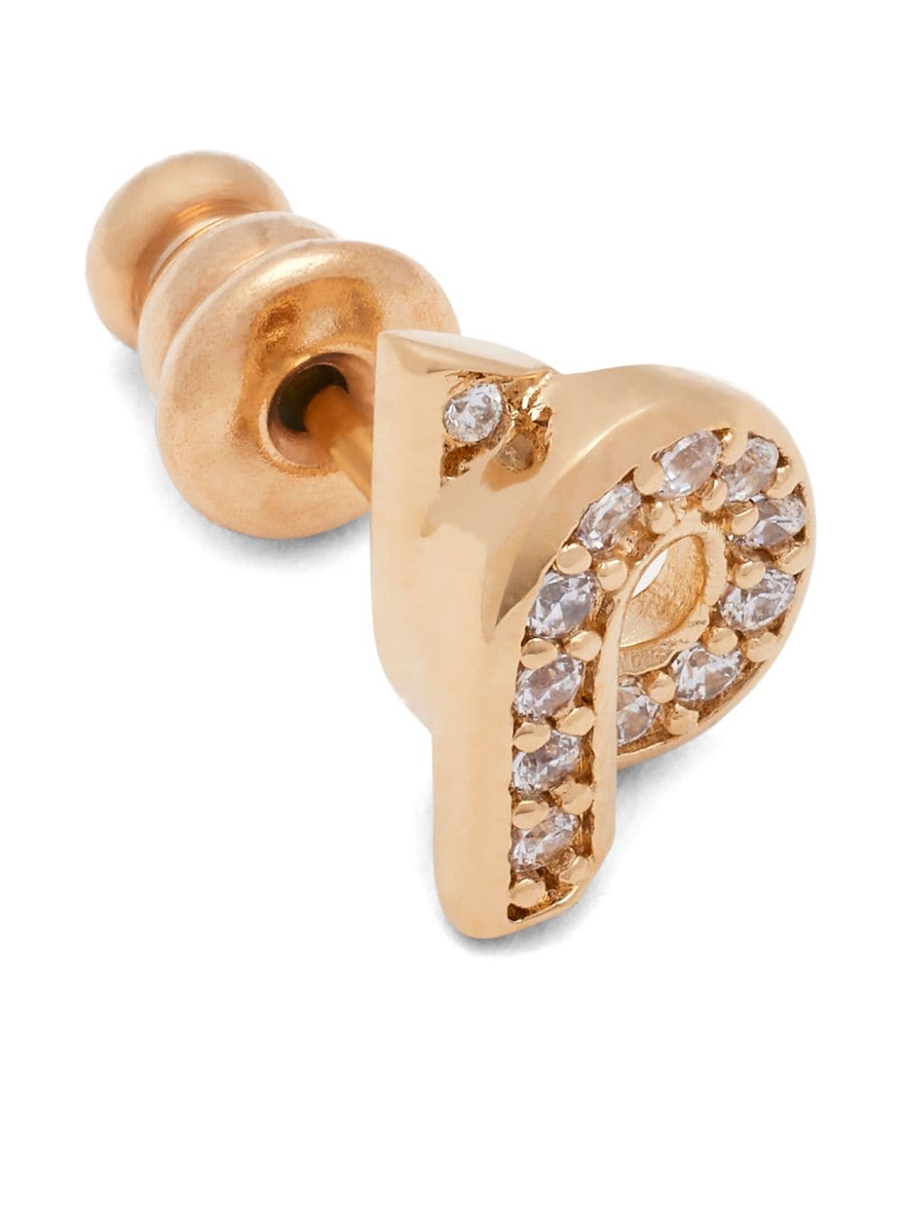 Shop Ferragamo Giancini Rhinestone-embellished Stud Earrings In Gold