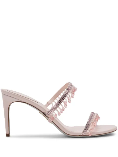 René Caovilla 75mm crystal-embellished sandals