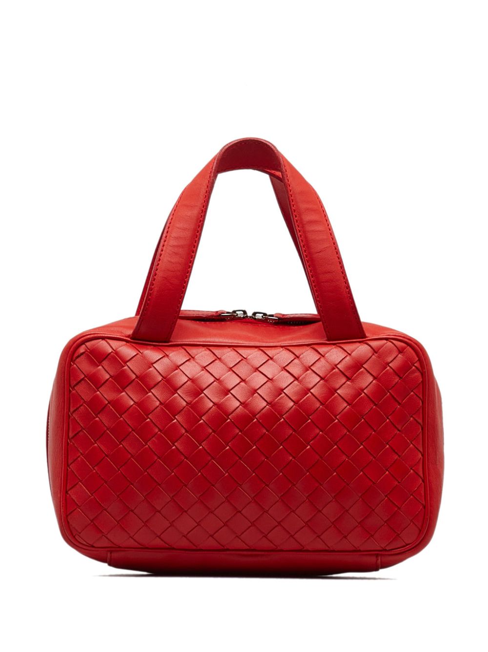 Bottega Veneta Pre-Owned 2012-2017 Intrecciato leather tote bag - Red