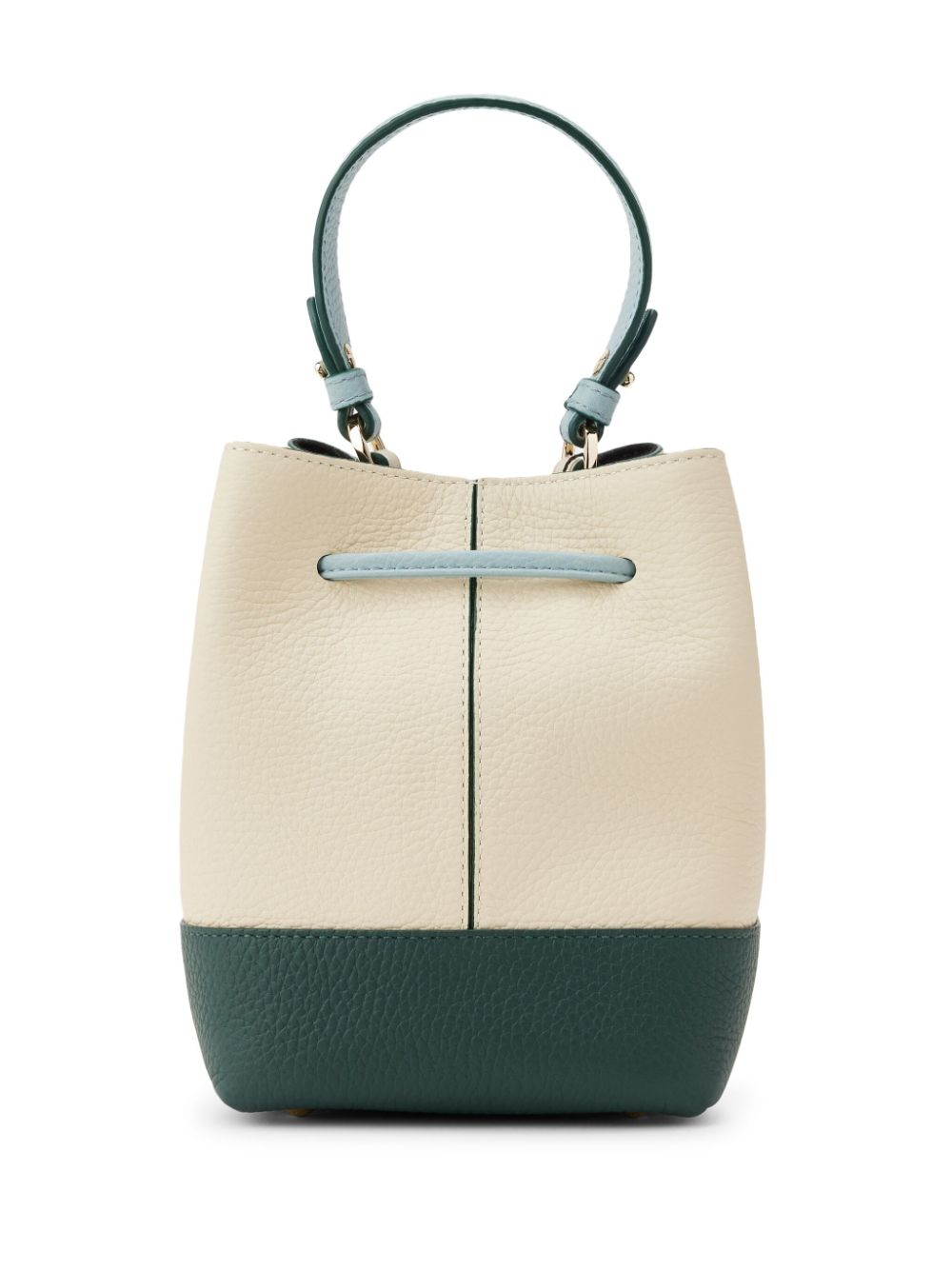 Strathberry Lana Osette leather bucket bag - Wit
