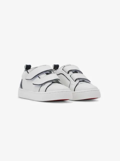 Christian Louboutin Kids 퍼니토 가죽 스니커즈