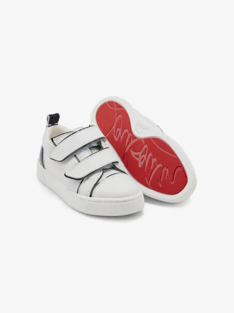 Christian Louboutin Kids 퍼니토 가죽 스니커즈