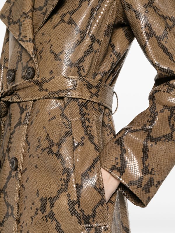 Snakeskin clearance print coat