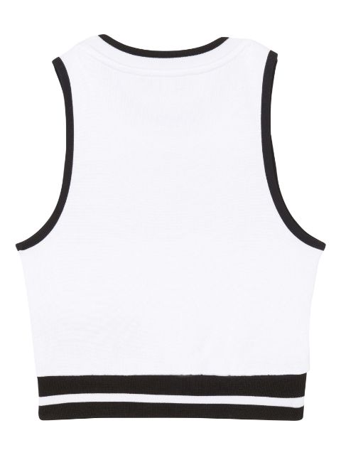 logo-print sleeveless sweatshirt