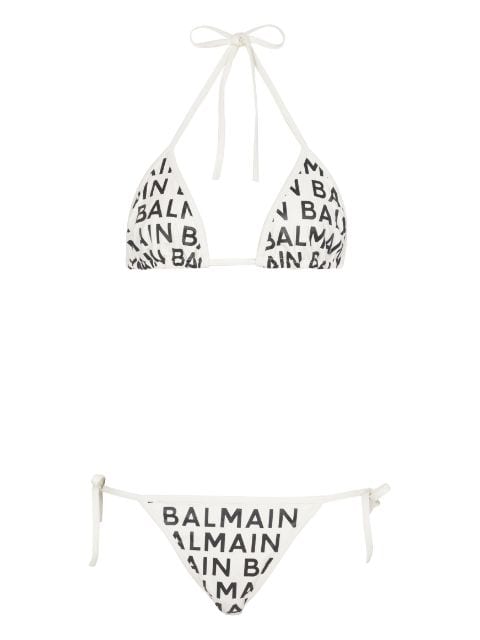 Balmain bikini med logotyp