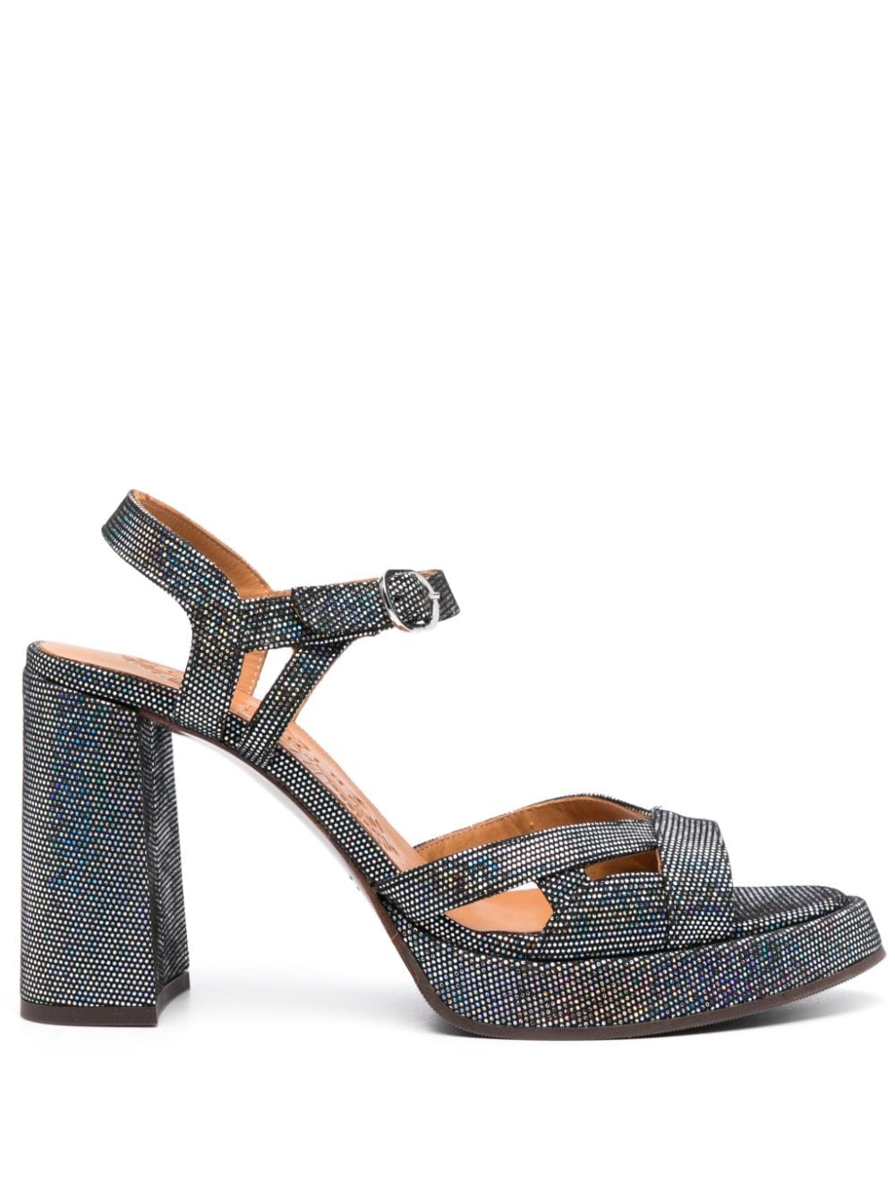 Chie Mihara Abeba 105mm Leather Sandals In Black