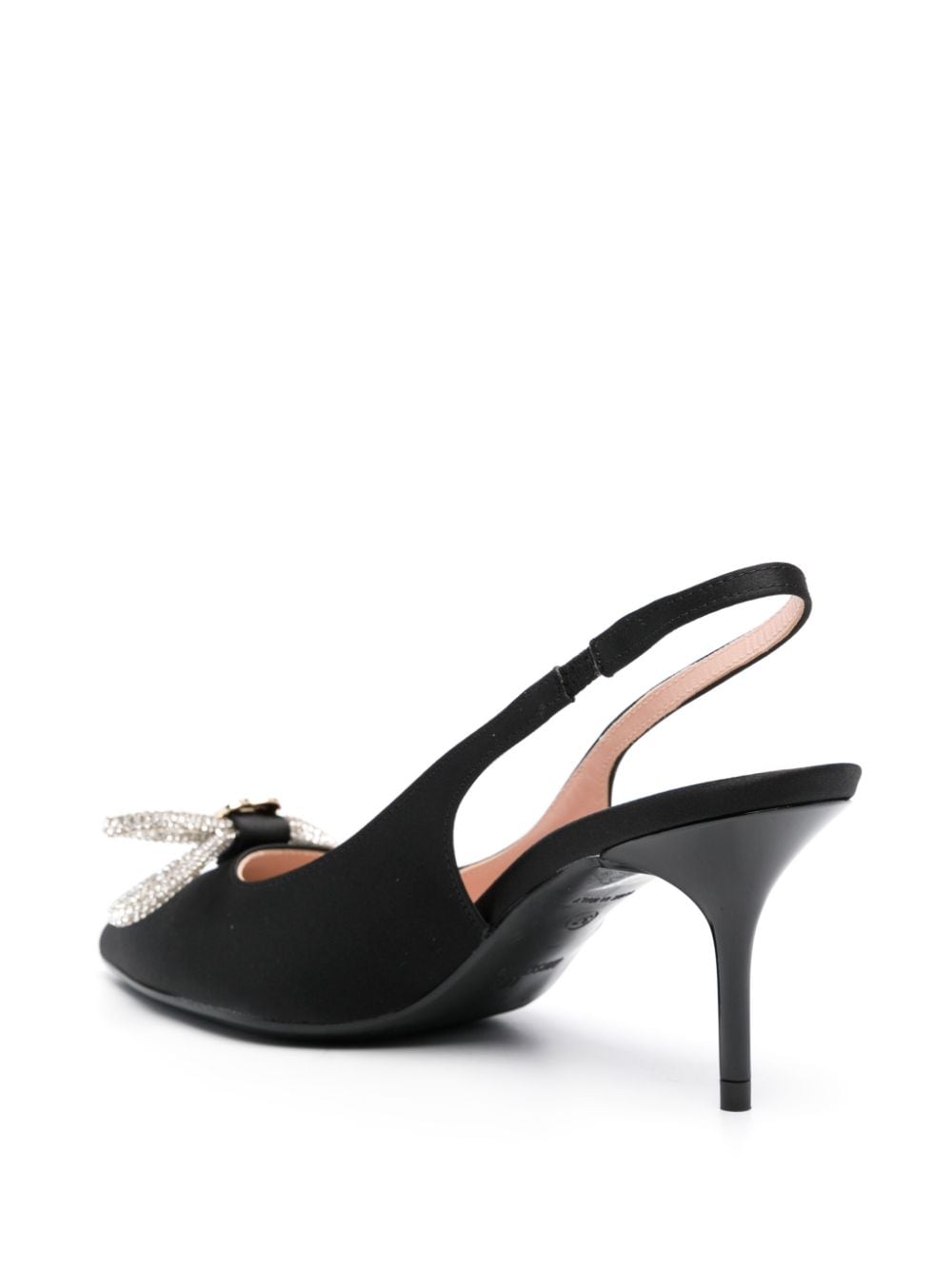 Shop Love Moschino 80mm Bow-detailing Pumps In Black