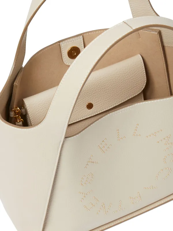 Stella McCartney ロゴアップリケ トートバッグ | ニュートラル