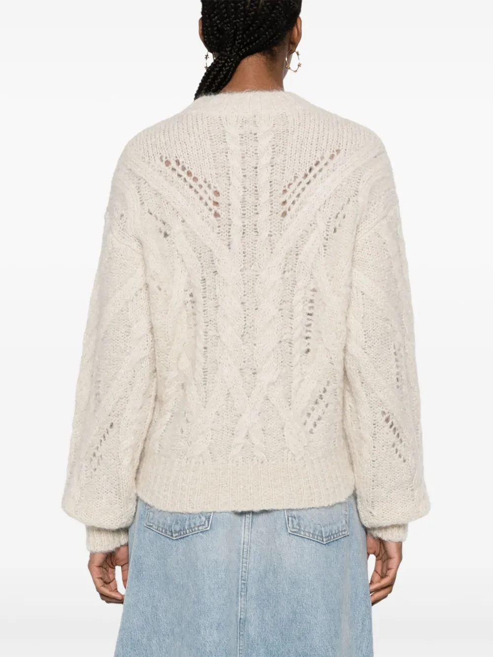 Isabel Marant Eline Chunky Jumper In Neutrals