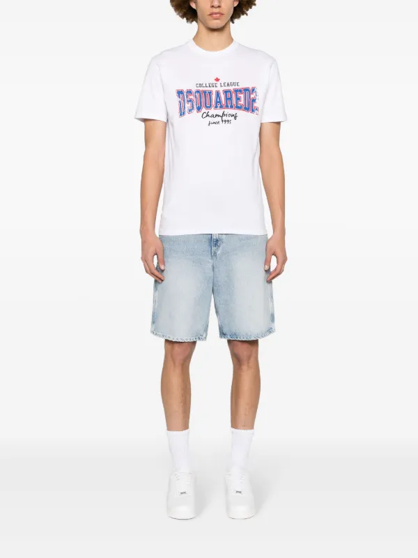【DSQUARED2】カレッジプリントコットンTシャツ ディースクエアード メンズ Tシャツ 半袖 DSQUARED2 ブランド