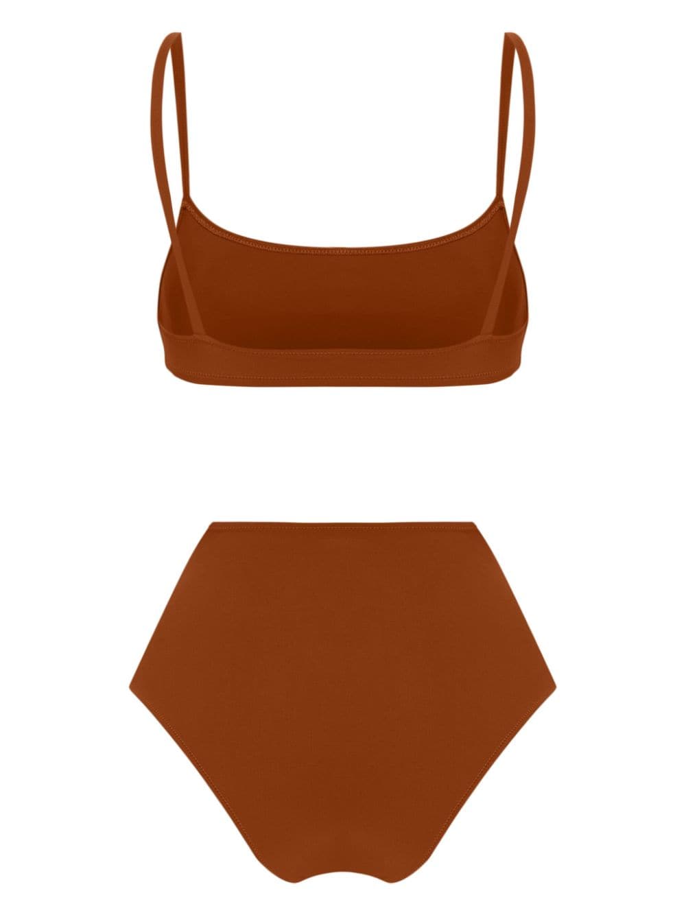 Shop Lido Undici Bikini Set In Brown