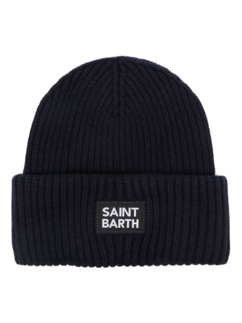 MC2 Saint Barth logo-patch knitted beanie Men