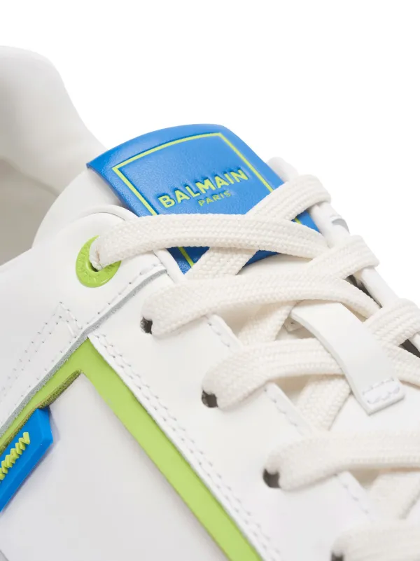 Balmain B-Court Leather Sneakers | White | FARFETCH