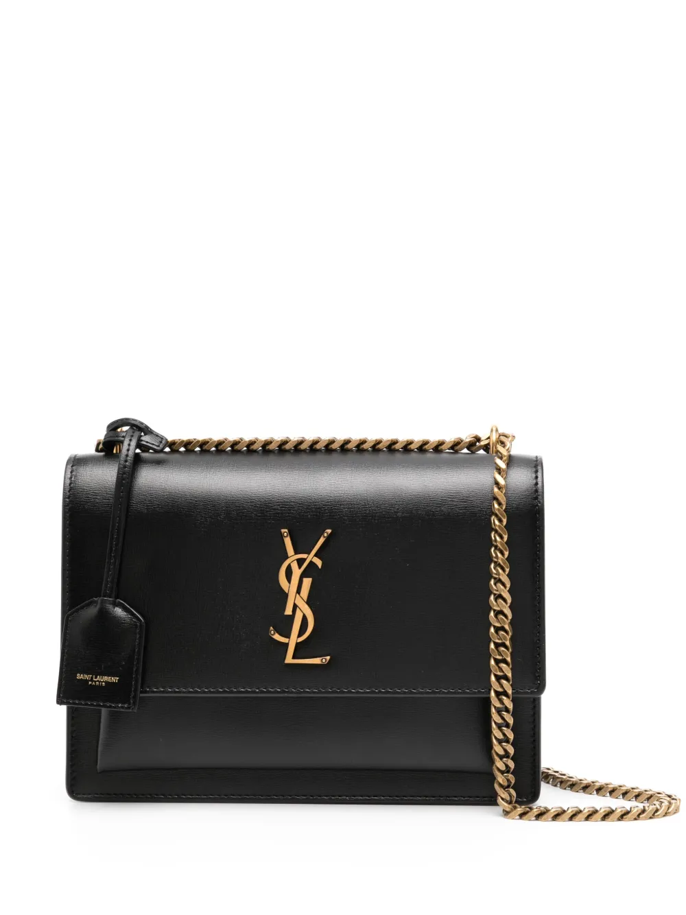 Saint Laurent medium Sunset leather shoulder bag Zwart