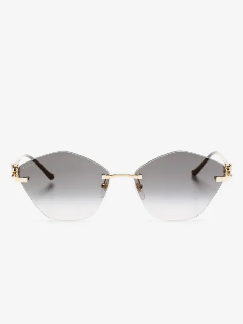 Cartier Eyewear geometric-frame sunglasses