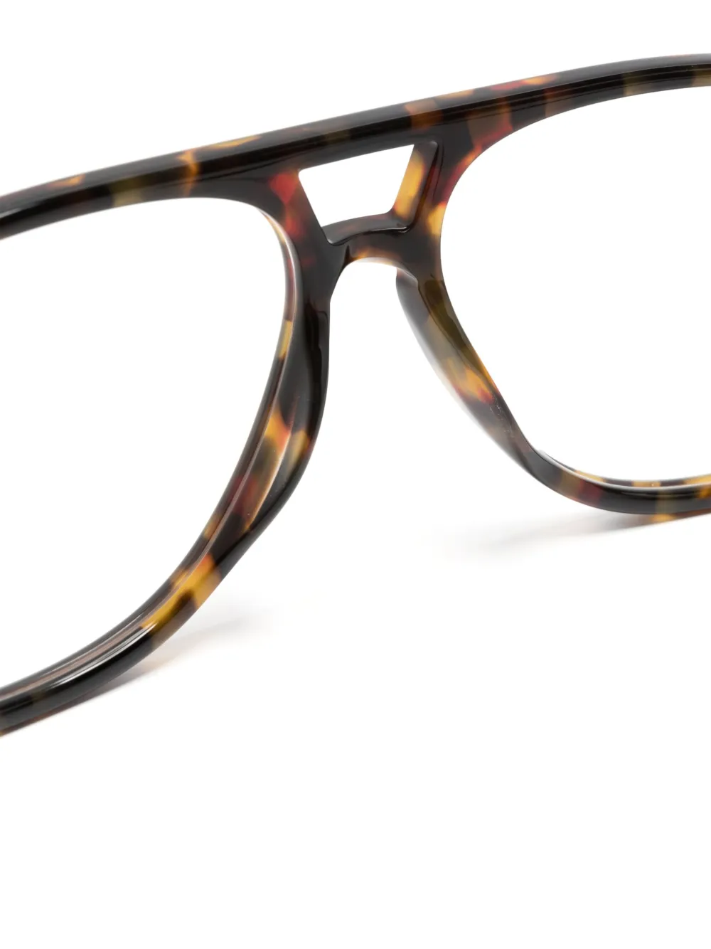 Moscot Sheister bril met piloten montuur Bruin