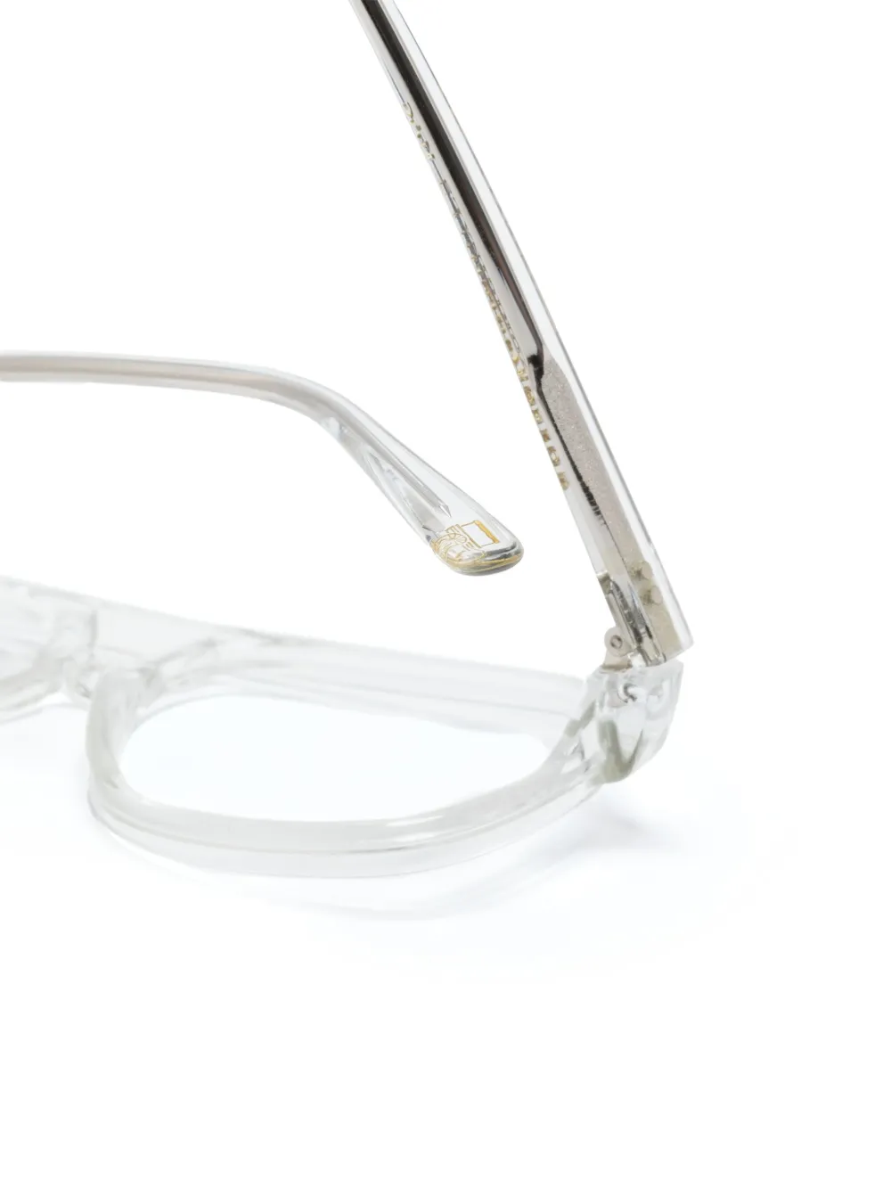 Moscot Sheister bril met piloten montuur Beige