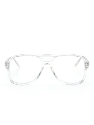Moscot transparent-design square-frame Glasses | Neutrals  display picture 2