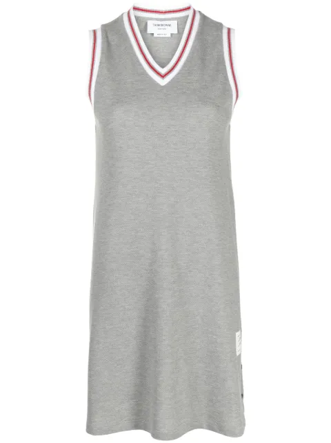 Thom Browne stripe-trim cotton minidress