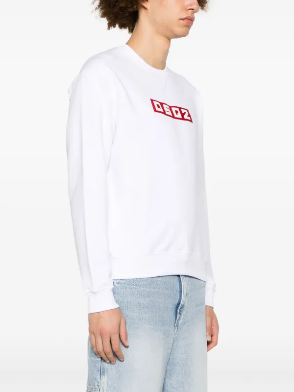 D squared2★ ロゴ ホワイト スウェットシャツ★送関込 DSQUARED2 ロゴ スウェットシャツ | ホワイト | FARFETCH JP