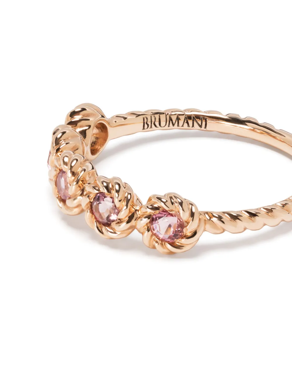  Brumani 18kt Rose Gold Joy Pink Tourmaline Ring 