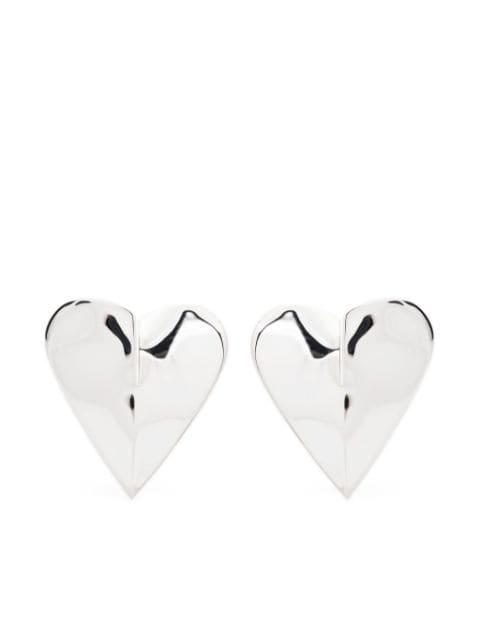 Alaïa Le Coeur polished earrings