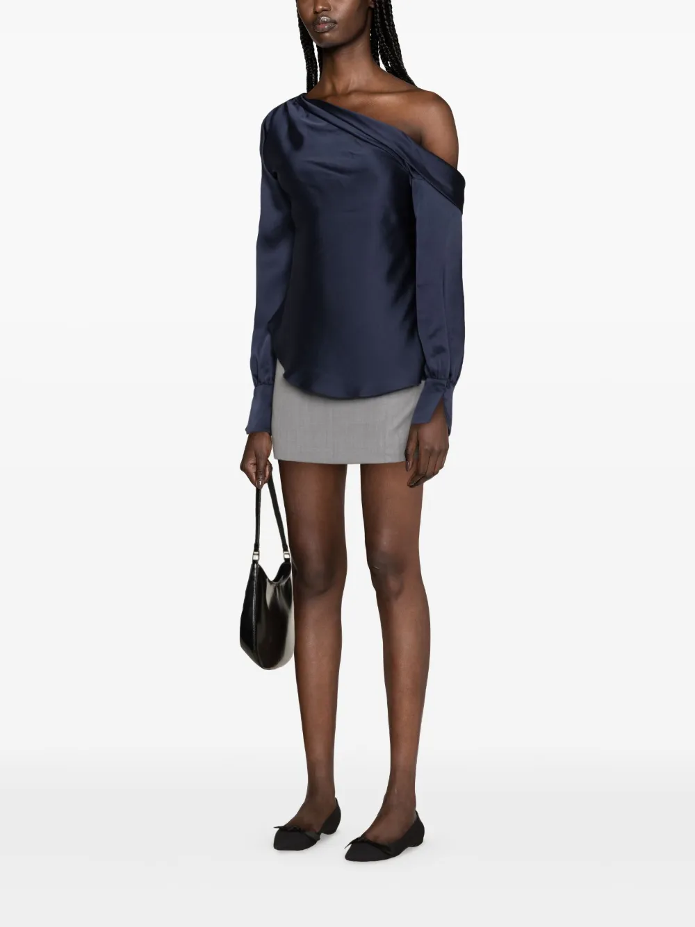 Simkhai Alice gedrapeerde blouse Blauw