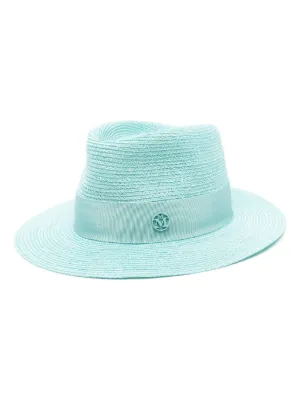 Maison Michel Henrietta フェドーラハット | ブルー | FARFETCH JP