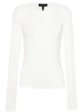 rag & bone panelled long-sleeve top - White