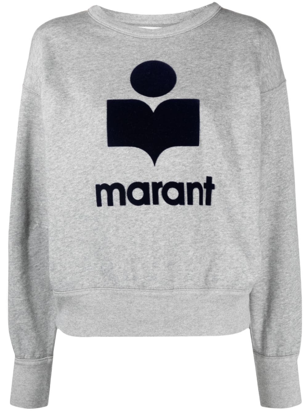 Shop Marant Etoile Mobyli Logo-embellished Sweatshirt In Grau