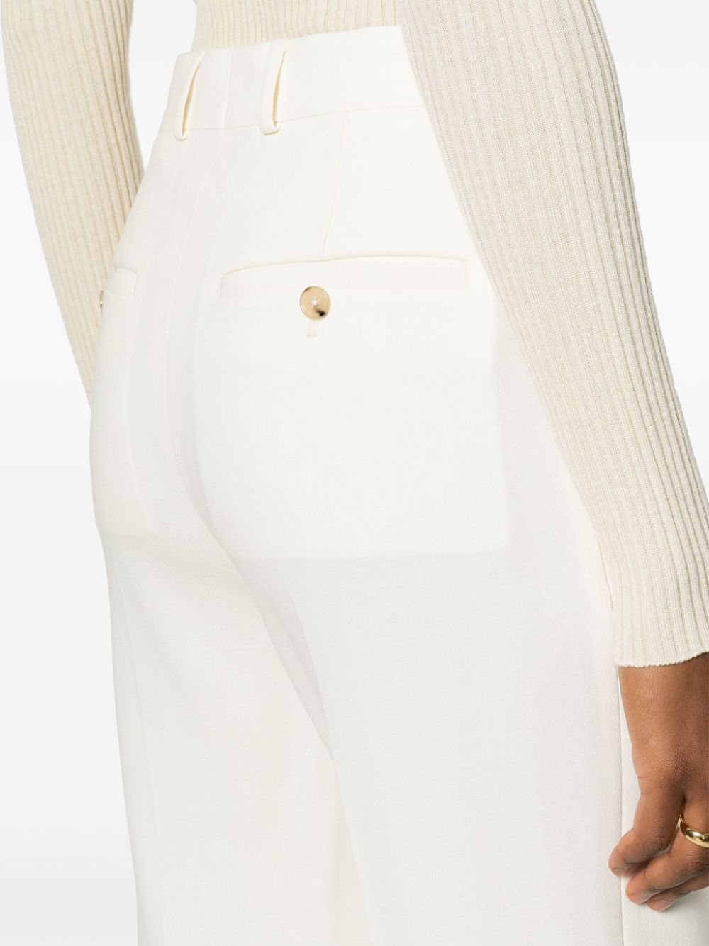 TOTEME Straight broek Beige