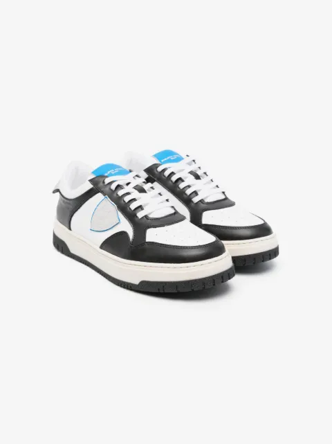 Philippe Model Kids logo-patch leather sneakers
