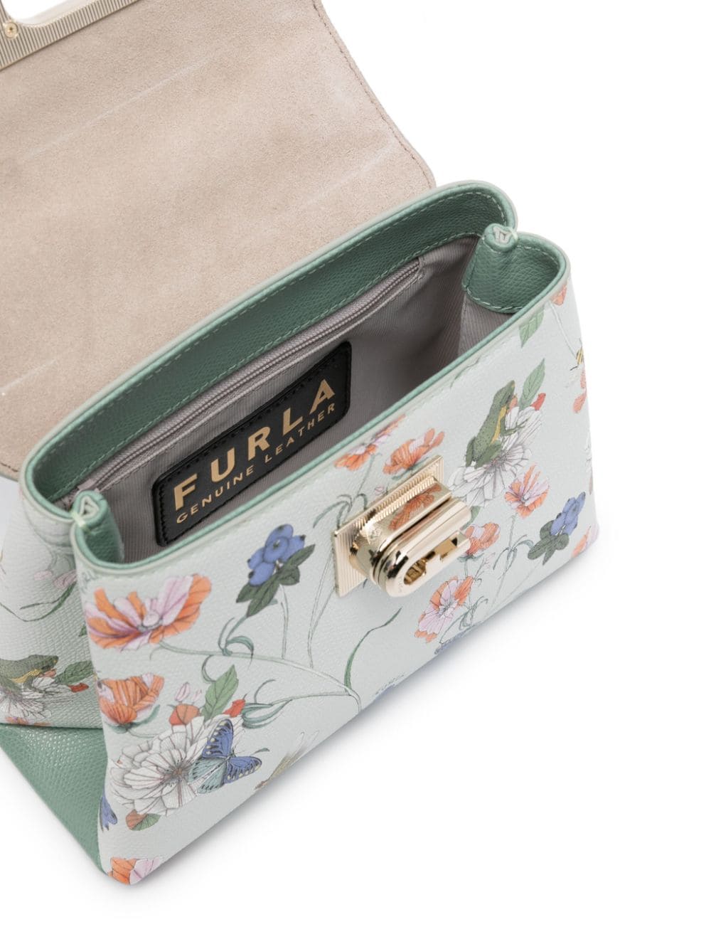 Furla 1927 leren tas Groen