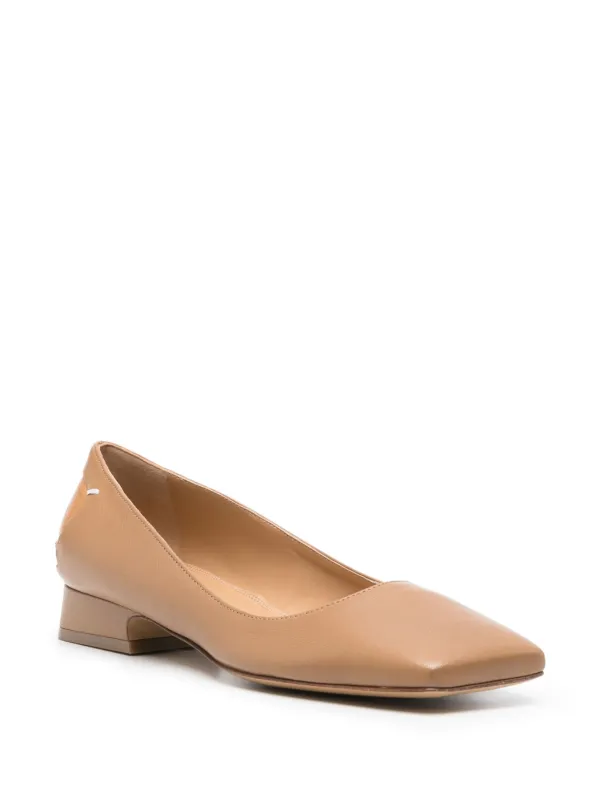 パンプス MAISON MARGIELA 4 STITCH PUMPS Four Stitch leather court pumps in black - Maison Margiela