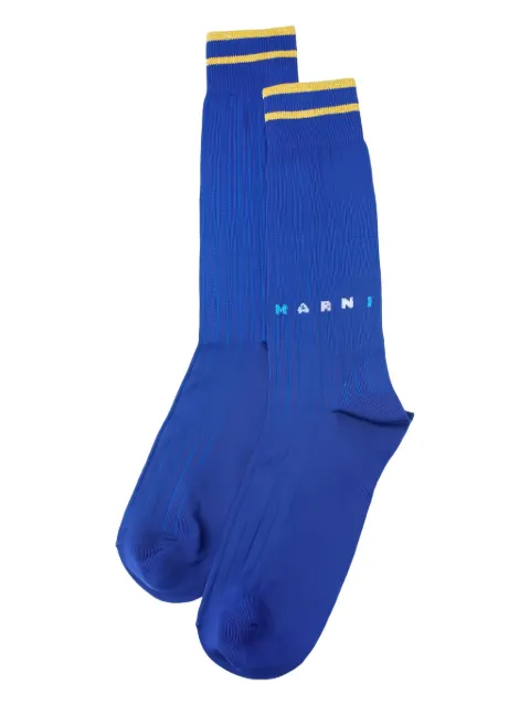 Marni logo-embroidered socks
