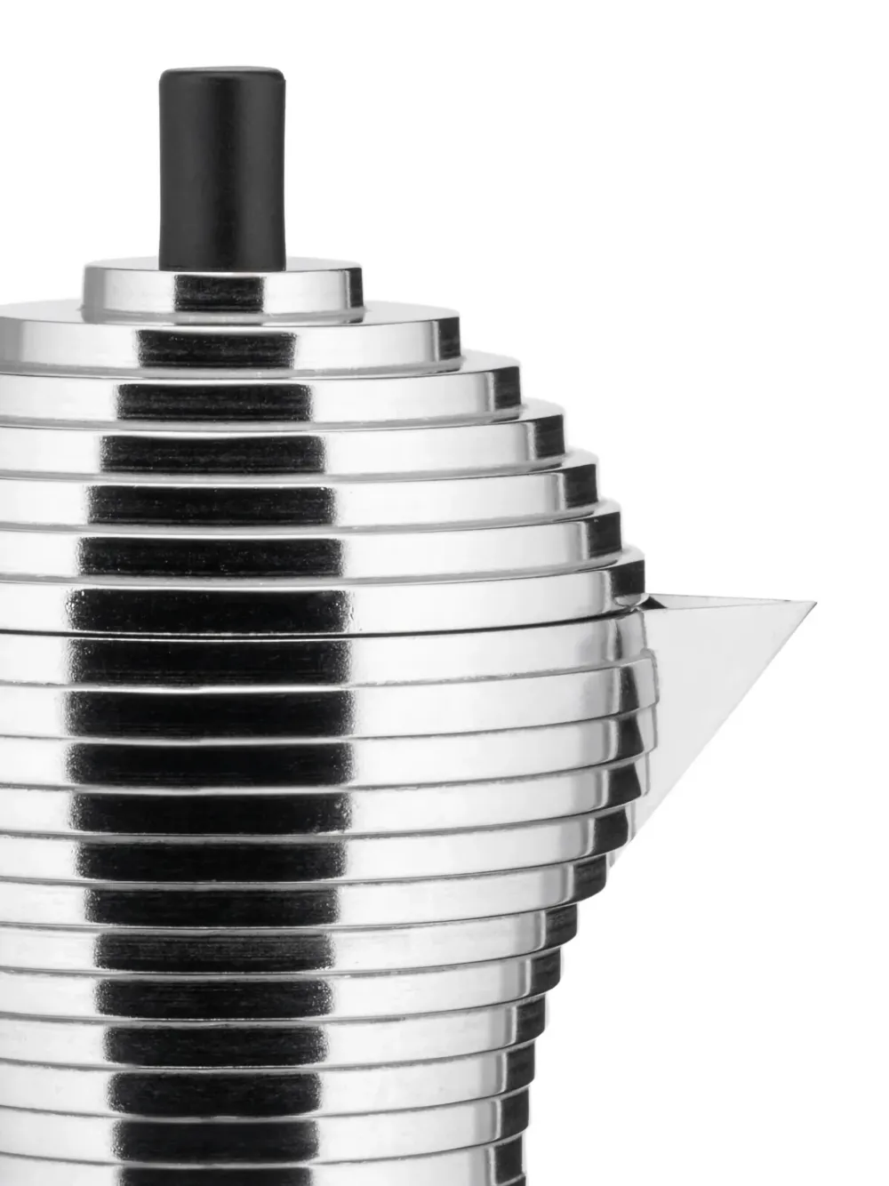 Alessi Layered Espresso Coffee Maker In Silver