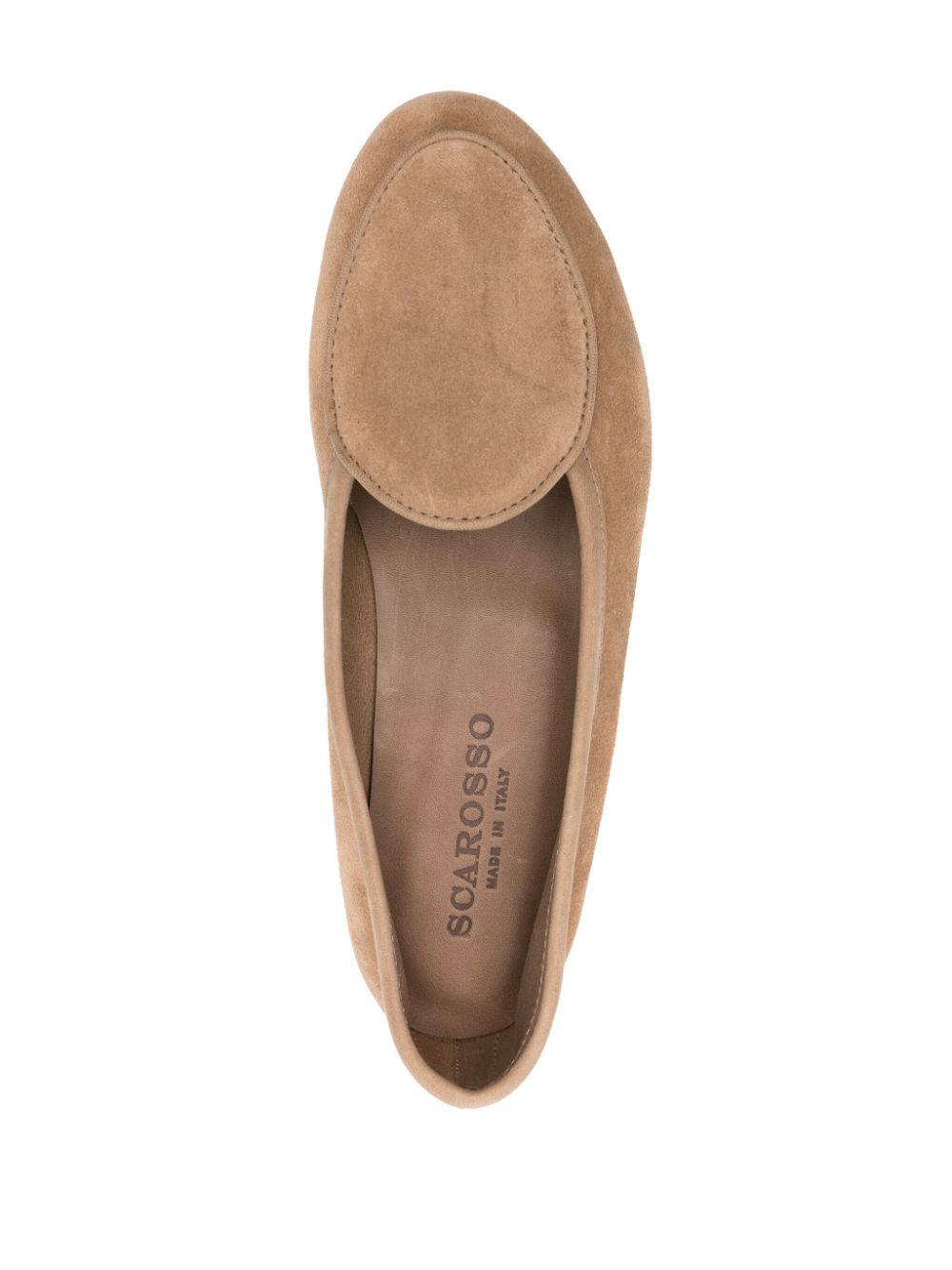 Shop Scarosso Nele Suede Loafers In Brown