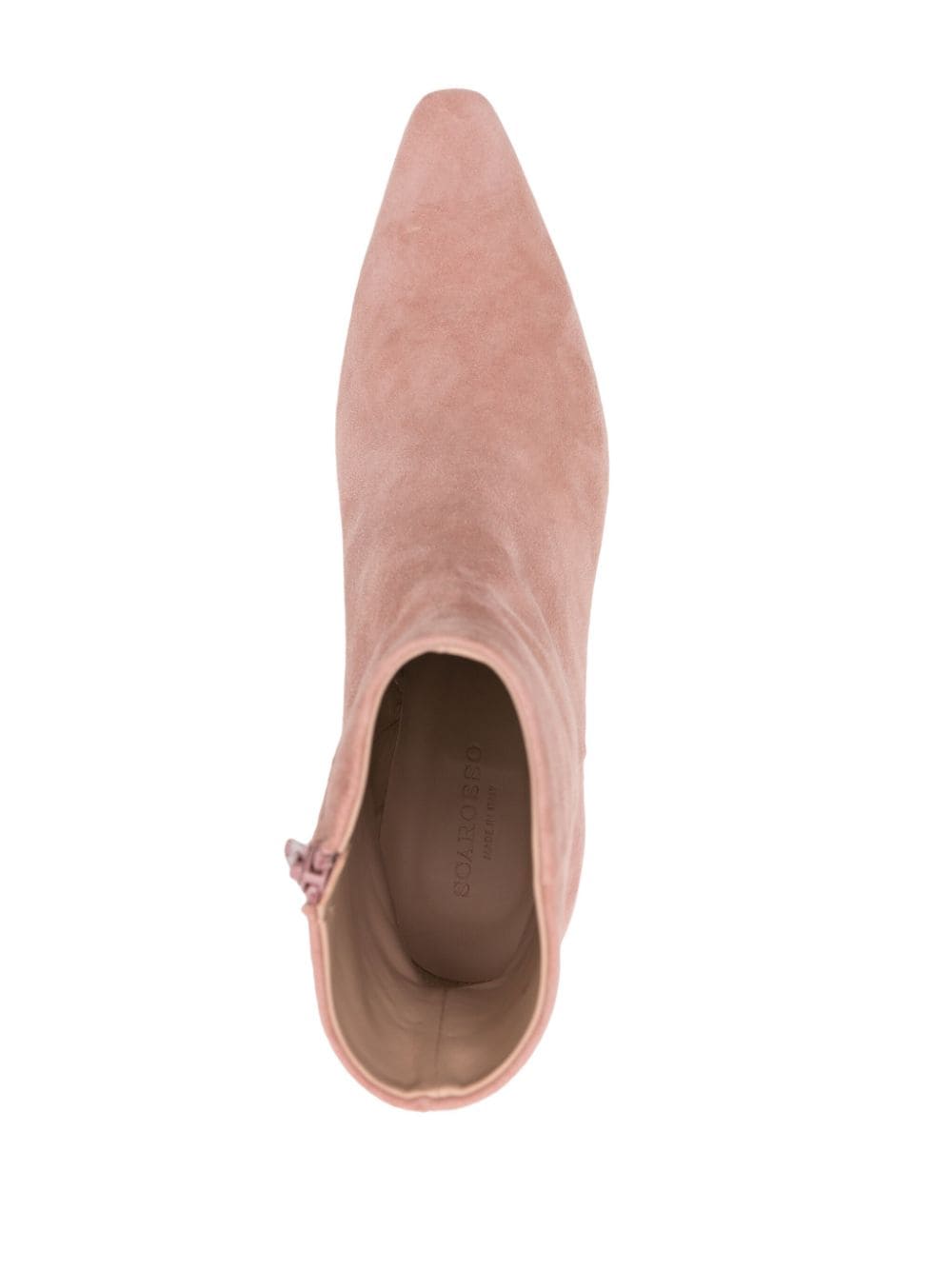 Shop Scarosso Kitty 50mm Suede Ankle Boots In Pink