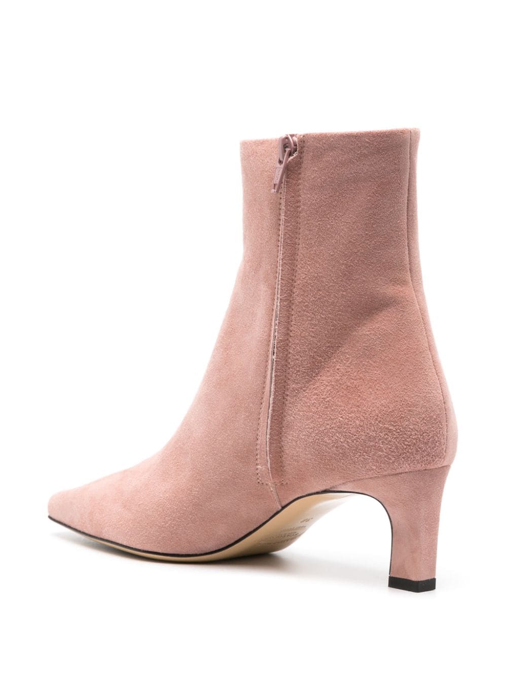 Shop Scarosso Kitty 50mm Suede Ankle Boots In Pink