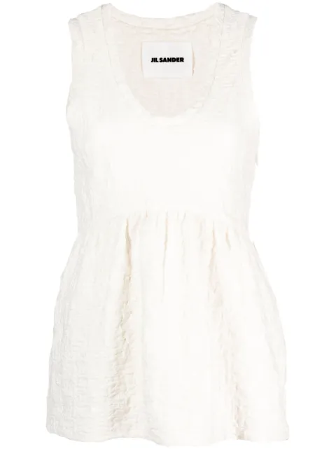Jil Sander camiseta con diseño arrugado