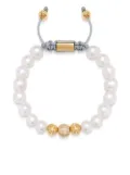 Nialaya Jewelry beaded pearl bracelet - White