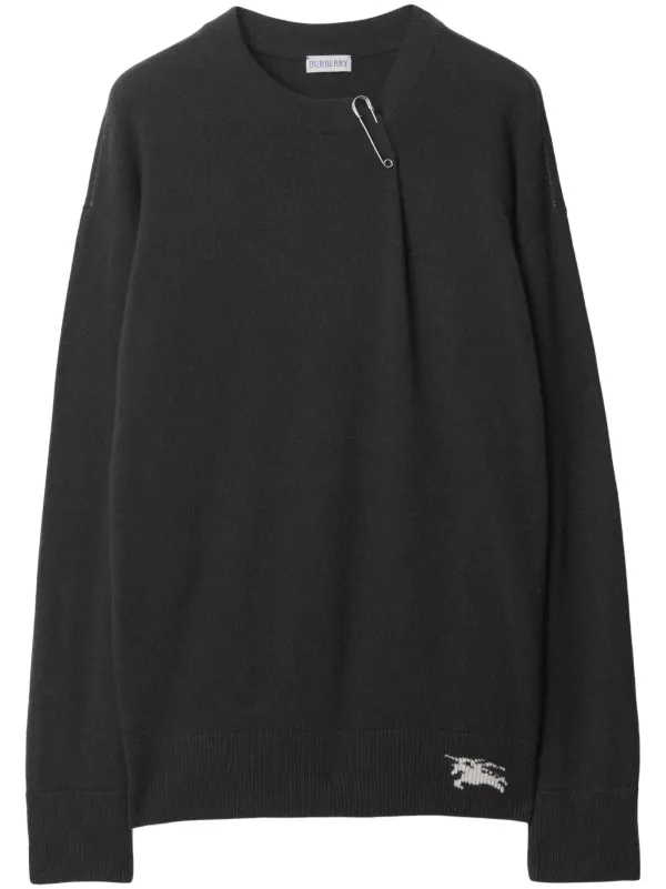 Burberry EKD Cashmere Jumper in Grey