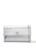 Maje metallic leather chain wallet - Silver