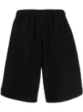 VETEMENTS slip-on cotton track shorts - Black