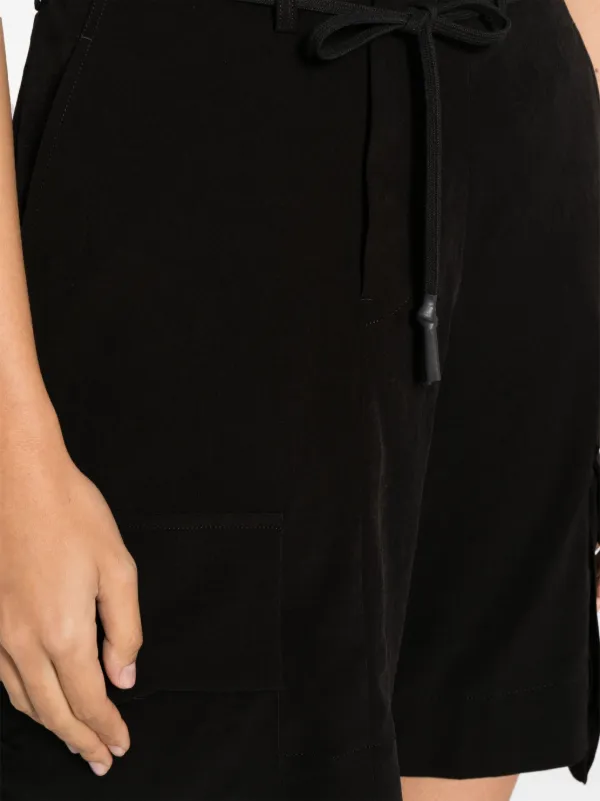 Yohji Yamamoto cargo-pocket Cotton Shorts | Black | FARFETCH