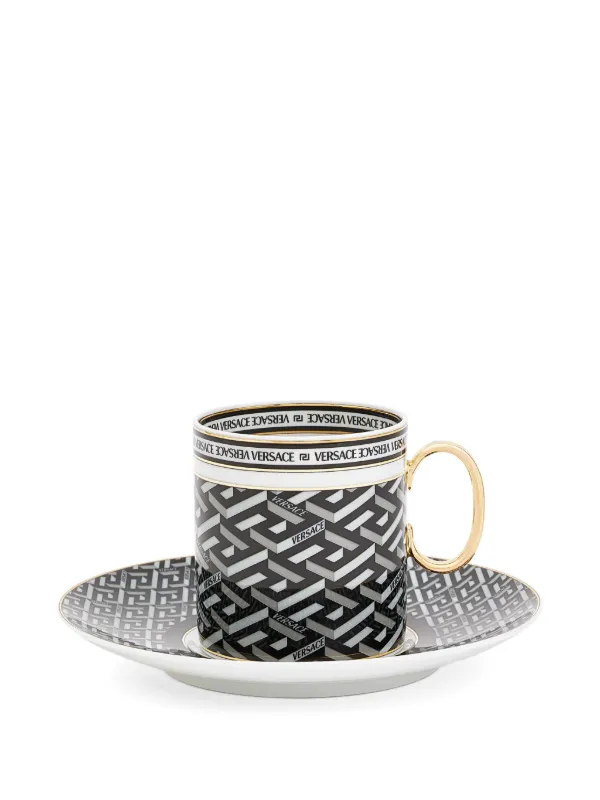 Versace ラ グレカ シグネチャー コーヒーセット | ブラック | FARFETCH JP